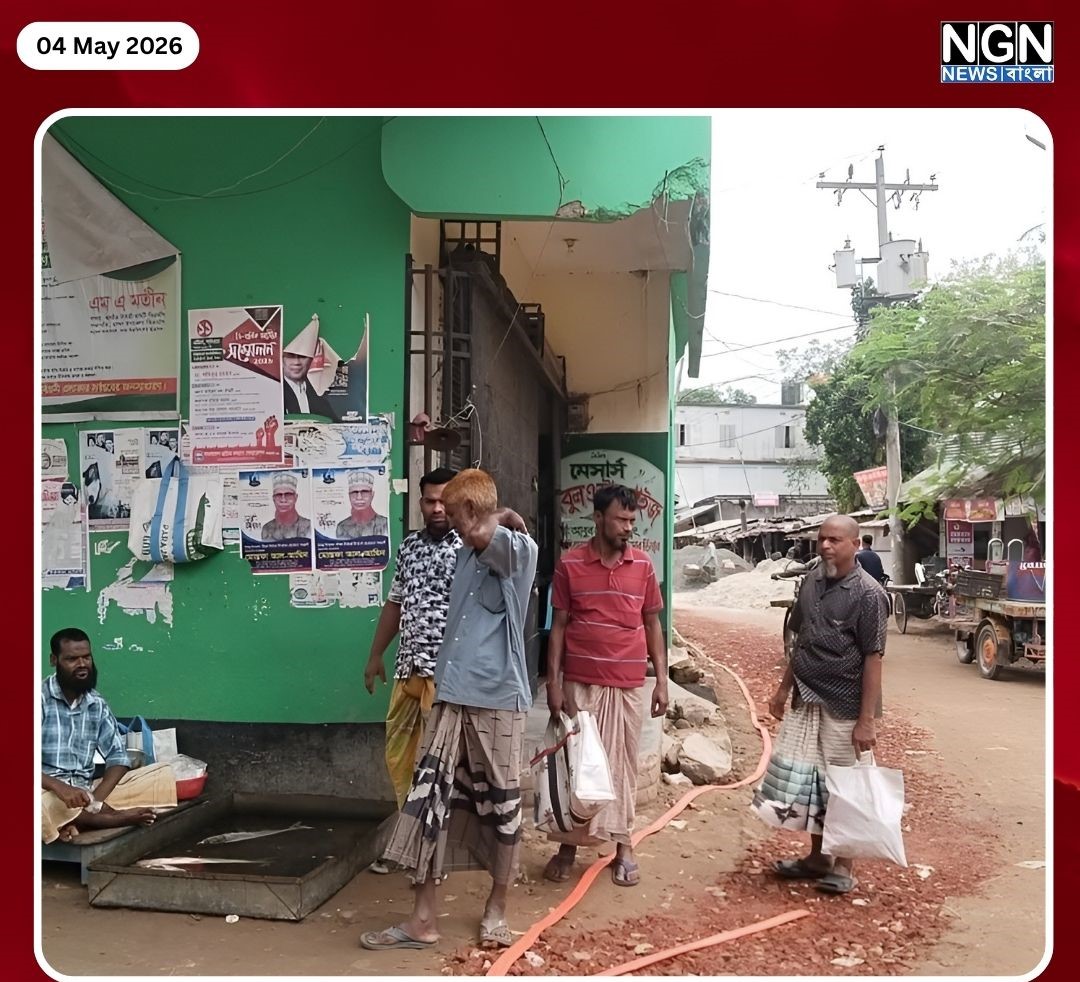বাজারে ড্রেন নির্মাণে অনিশ্চয়তা