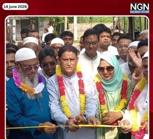 নওগাঁর সড়ক পাকাকরণ উদ্বোধন