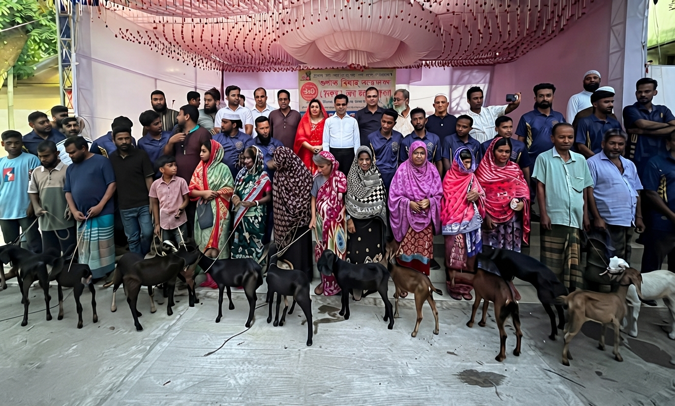 নওগাঁয় ১০ টাকায় ছাগল