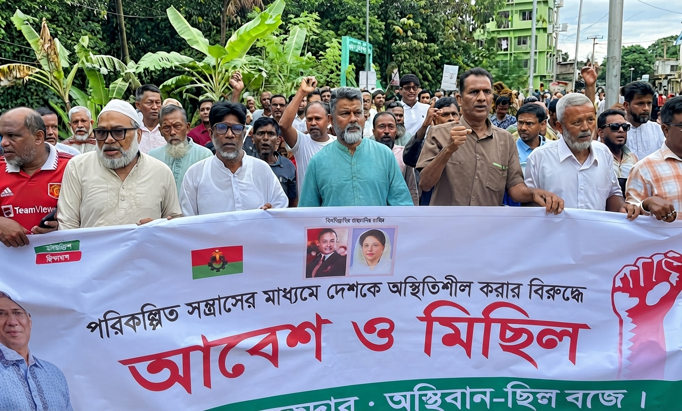 বদলগাছীতে বিএনপির বিক্ষোভ, পুলিশ-প্রশাসন নিয়ে এমপি বাবুলের হুঁশিয়ারি
