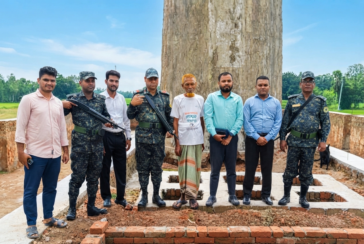 নওগাঁর মান্দায় অবৈধ ইটভাটা নির্মাণ অভিযান চালিয়ে এক লাখ টাকা জরিমানা