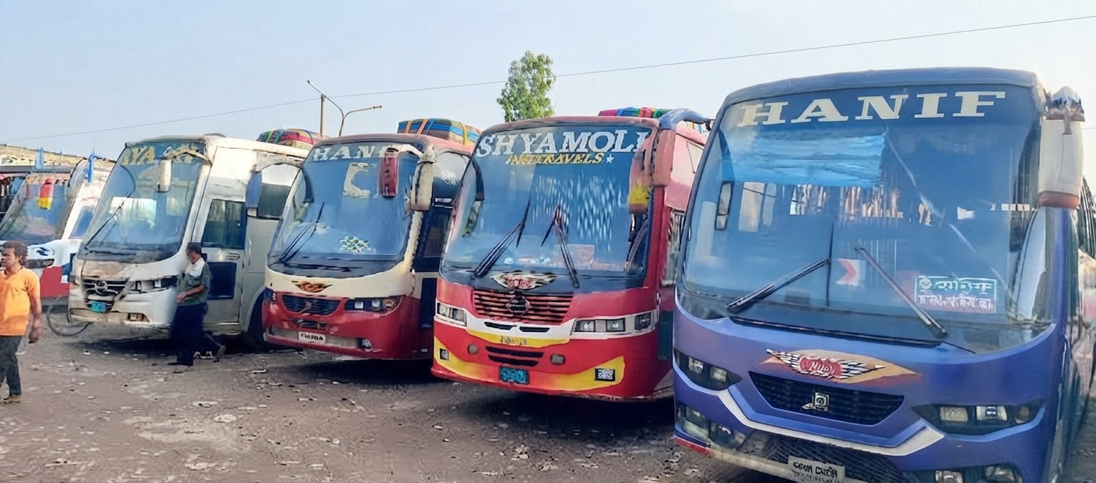 রাজশাহী-ঢাকা রুটে বাসভাড়া
